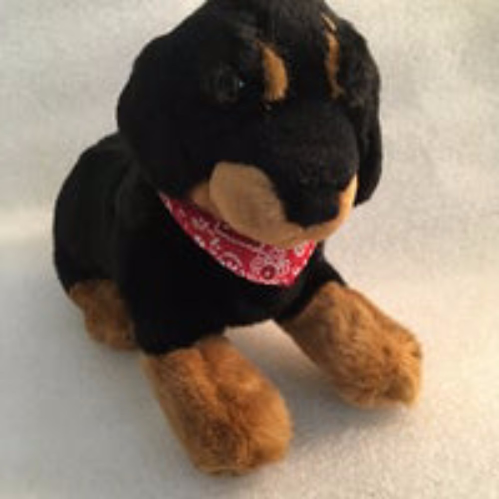 Dakin Huggables Rocky Puppy ROTTWEILER Plush